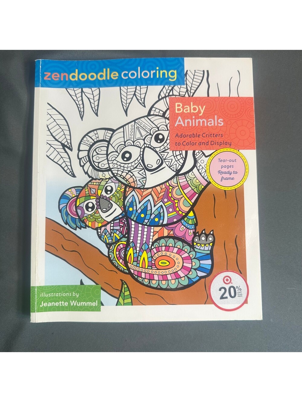 Zendoodle Coloring Baby Animals Coloring Book